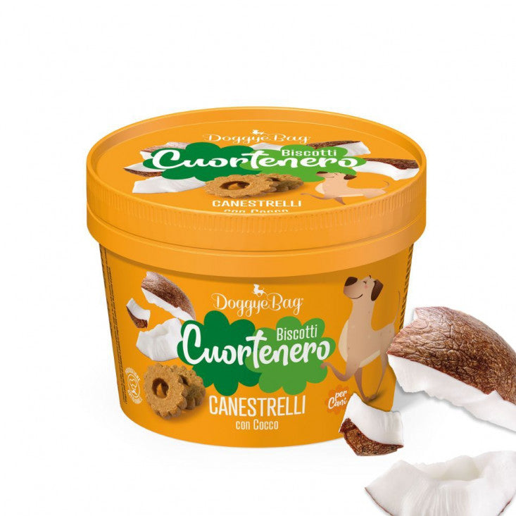 DoggyeBag Cuortenero Canestrelli con Cocco 150 g DoggyeBag Cuortenero Canestrelli con Cocco 150 g